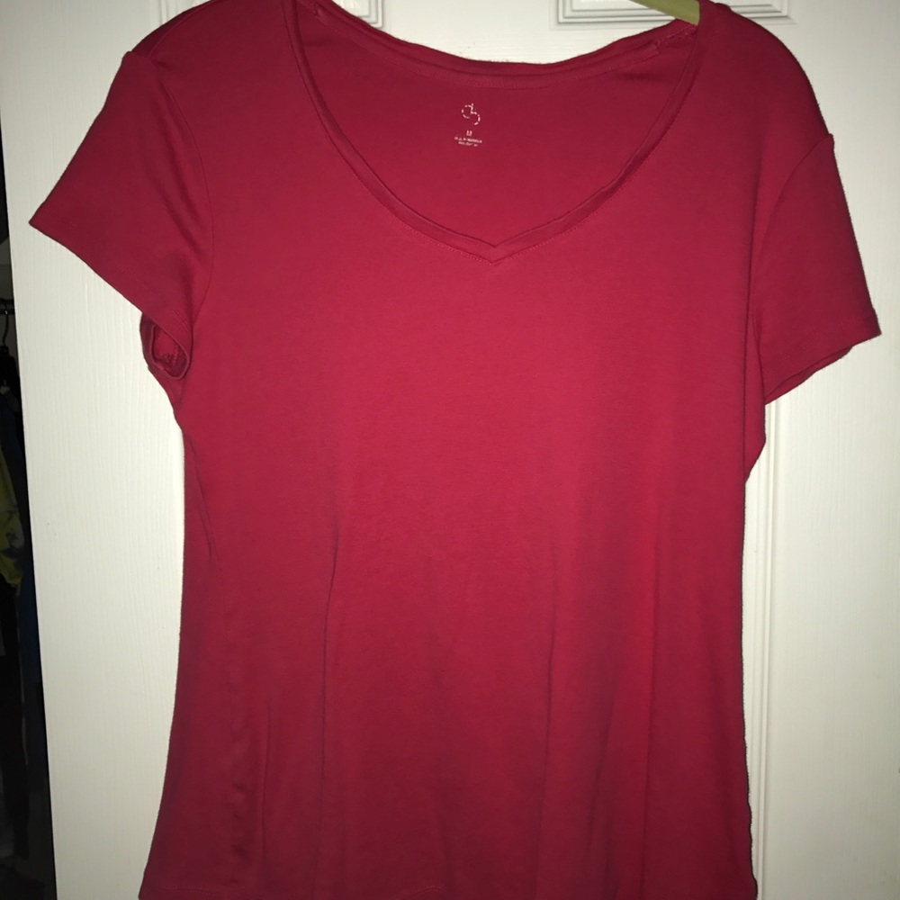 Hot pink T-shirt